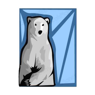 Polar bear listed in bears decals.