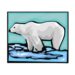 Polar bear listed in bears decals.