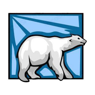 Polar bear listed in bears decals.