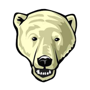 Polar bear listed in bears decals.