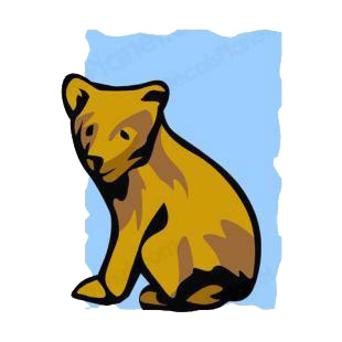 Brown cub listed in bears decals.