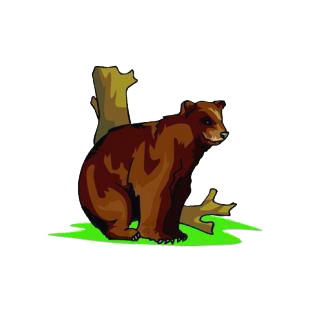 Brown bear listed in bears decals.