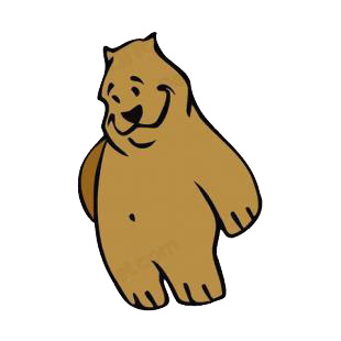 Friendly bear listed in bears decals.