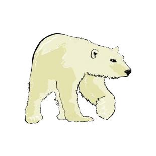 Polar bear listed in bears decals.