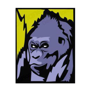 Gorilla listed in monkeys decals.