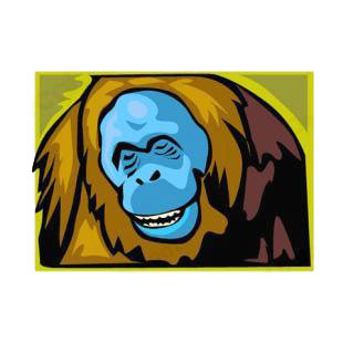 Baboon listed in monkeys decals.