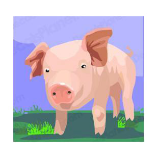 Pig listed in farm decals.