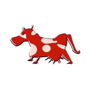Cow listed in farm decals.
