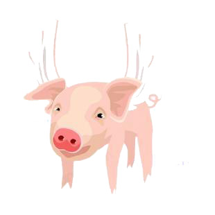 Pig listed in farm decals.