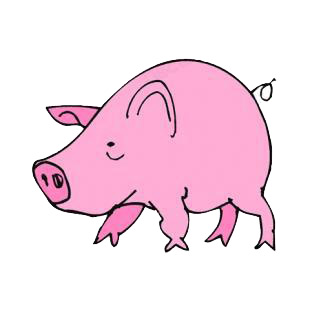 Pig listed in farm decals.