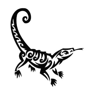 Lizard tattoo listed in reptiles decals.