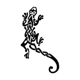 Lizard tattoo listed in reptiles decals.