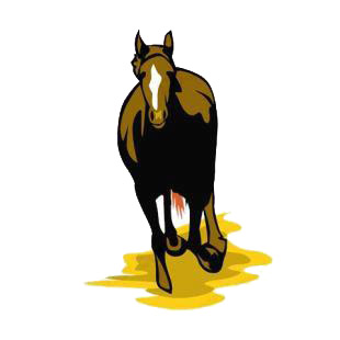 Running horse listed in horse decals.