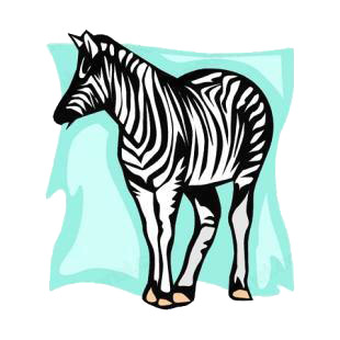 Zebra listed in horse decals.