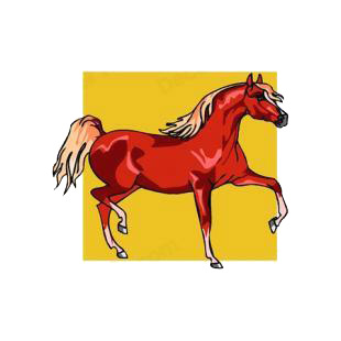 Horse listed in horse decals.