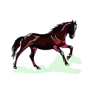 Horse listed in horse decals.