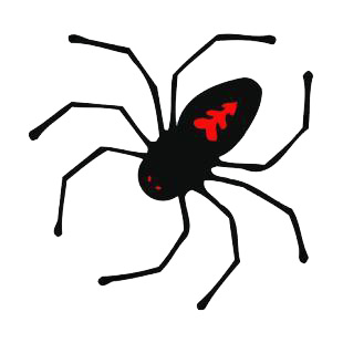 Black widow listed in insects decals.