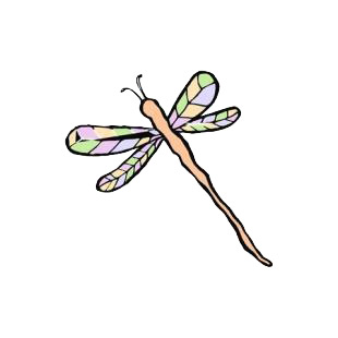 Dragonfly listed in insects decals.