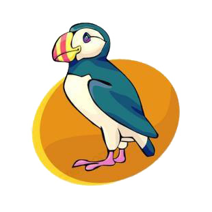 Puffin listed in birds decals.