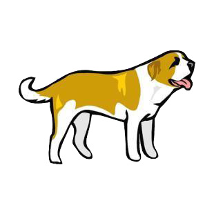 Saint Bernard listed in dogs decals.