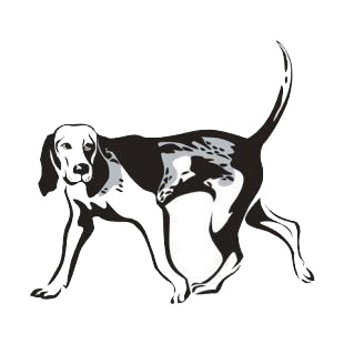 Foxhound listed in dogs decals.