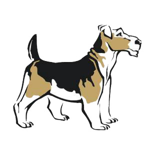 Terrier listed in dogs decals.