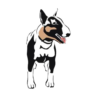 Boston bull terrier  listed in dogs decals.