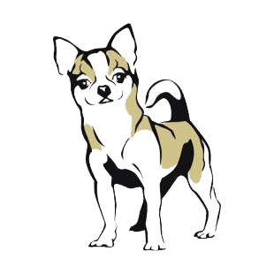 Chihuahua listed in dogs decals.