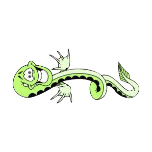 Happy eel listed in fish decals.