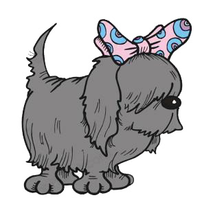 Yorkshire terrier listed in dogs decals.