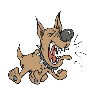 Angry dog dogs decals, decal sticker #6166