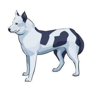 Husky listed in dogs decals.