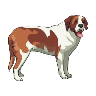 Saint Bernard listed in dogs decals.