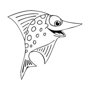 Happy marlin listed in fish decals.