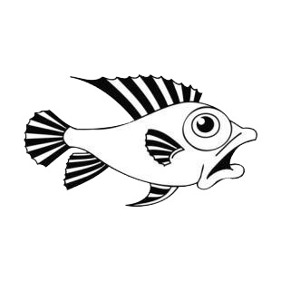 Scared fish listed in fish decals.