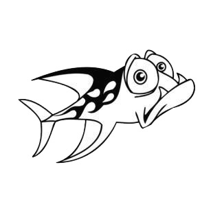Scared fish listed in fish decals.