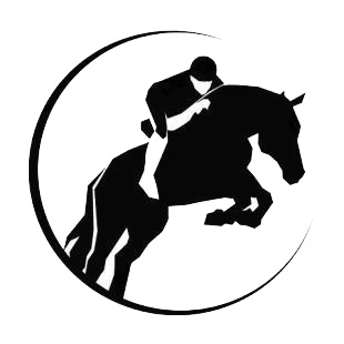 Horse racing logo listed in horse decals.