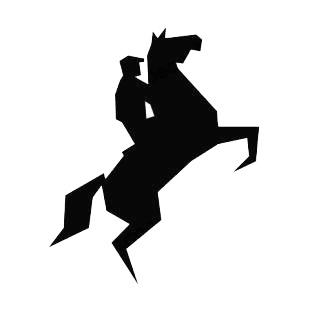 Equestrian listed in horse decals.