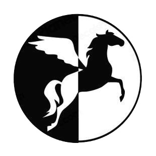 Pegasus logo listed in horse decals.