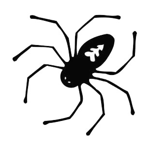 Black widow listed in insects decals.