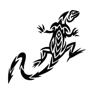 Lizard tattoo listed in reptiles decals.