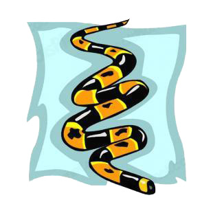 Snake listed in snakes decals.