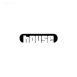 House music listed in music and bands decals.