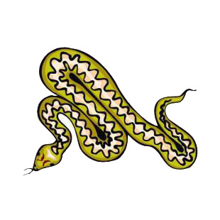 Snake listed in snakes decals.