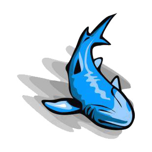 Shark listed in fish decals.