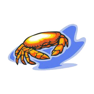 Crab listed in fish decals.