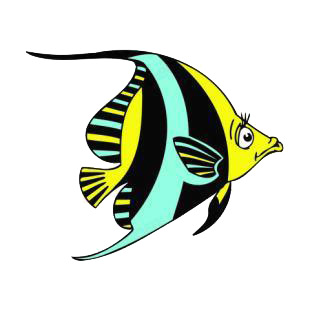 Angelfish listed in fish decals.