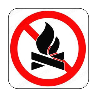 No fire camp sign listed in other signs decals.