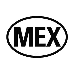 Mexico sign listed in other signs decals.