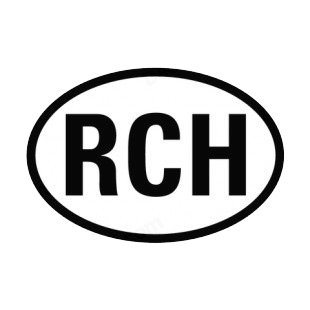 Letters RCH sign listed in other signs decals.